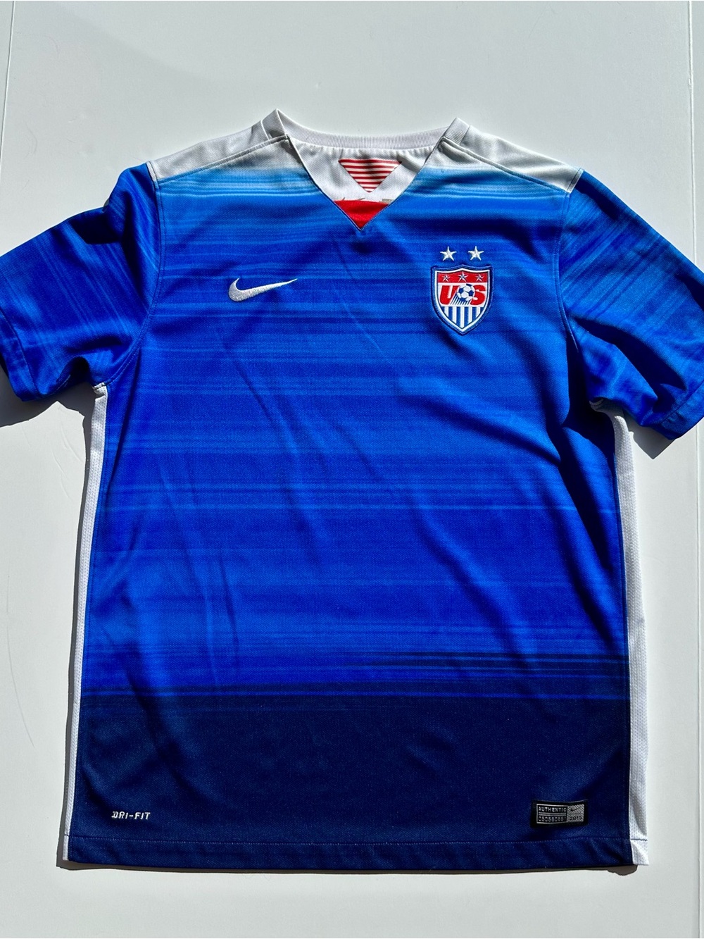 Nike USA Soccer Dri-FIT Jersey Blue Style 799025-480 Size XL Youth